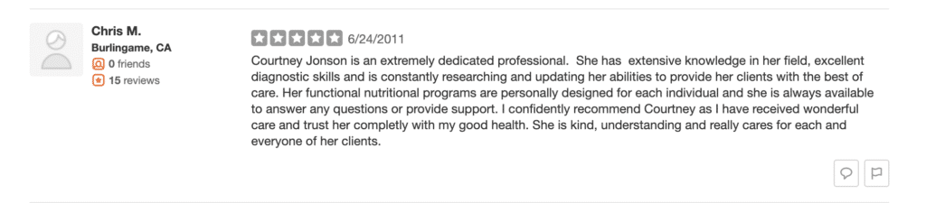 Client Reviews Chris